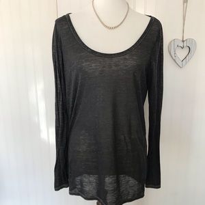 American Eagle LS sheer Tee